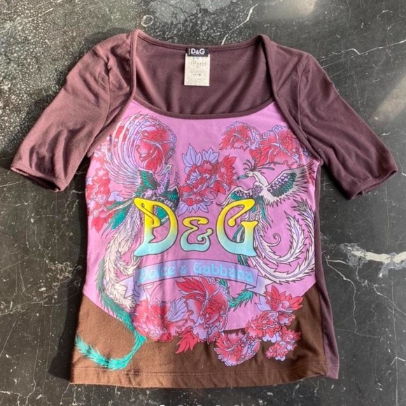 Vintage Purple Dolce & Gabbana Top - Picture 1 of 4